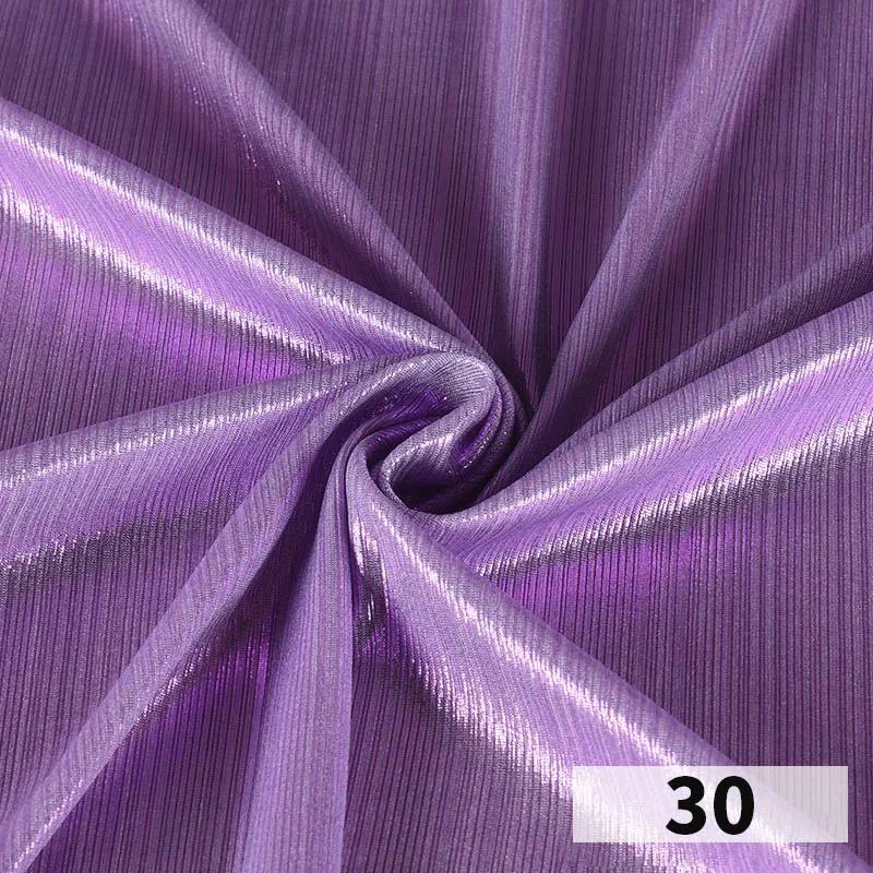 1x1.45 Meter Metallic Gliter Soft Fabric Shiny Gold Silver Fashion High Stretch Bright Silky Cloth for Diy Sewing Dress Fabrics