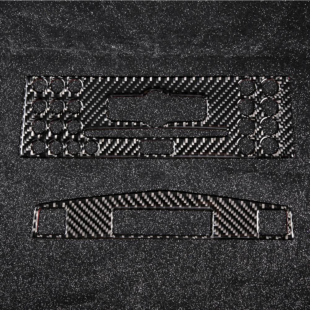 Накладка на панель навигации центральной консоли из углеродного волокна для Mercedes Benz C Class W204 2005 2012