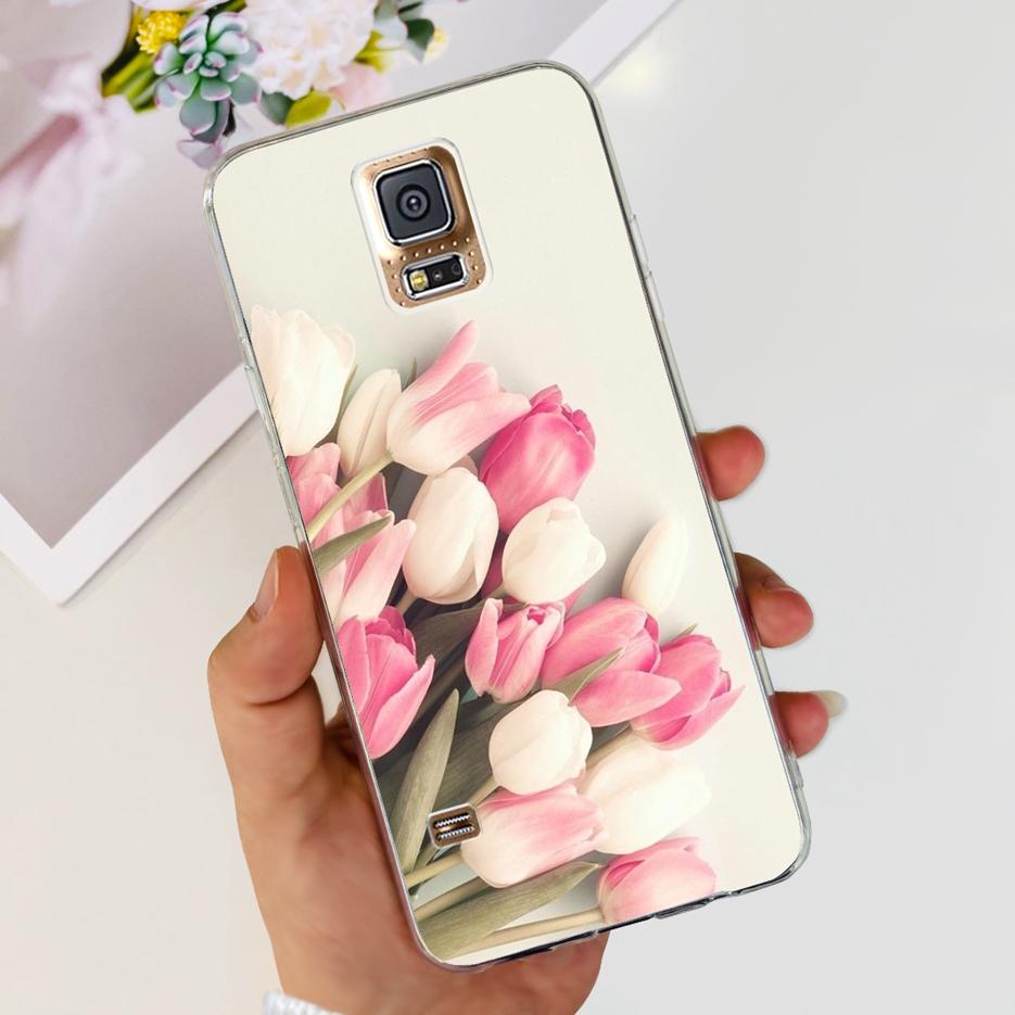 Чехол для Samsung Galaxy S5 G900F G900I G900M G900A G900T Милый Расписной Чехол Мягкий ТПУ Чехол для Телефона Для Samsung S5 S 5 GalaxyS5 Сумки