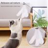 Pet Play Toy Feather Wand With Plastic And Steel Components For Cats