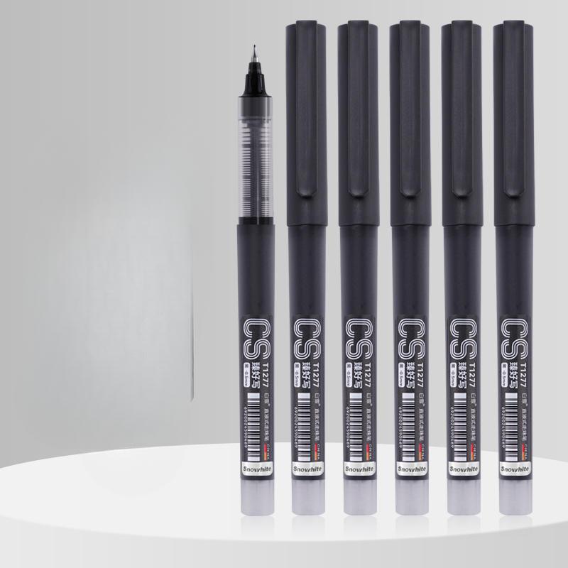 1277CS Pen Tip Straight Liquid Roller Pen Office Быстросохнущая нейтральная шариковая ручка 0,5 мм Carbon Pen