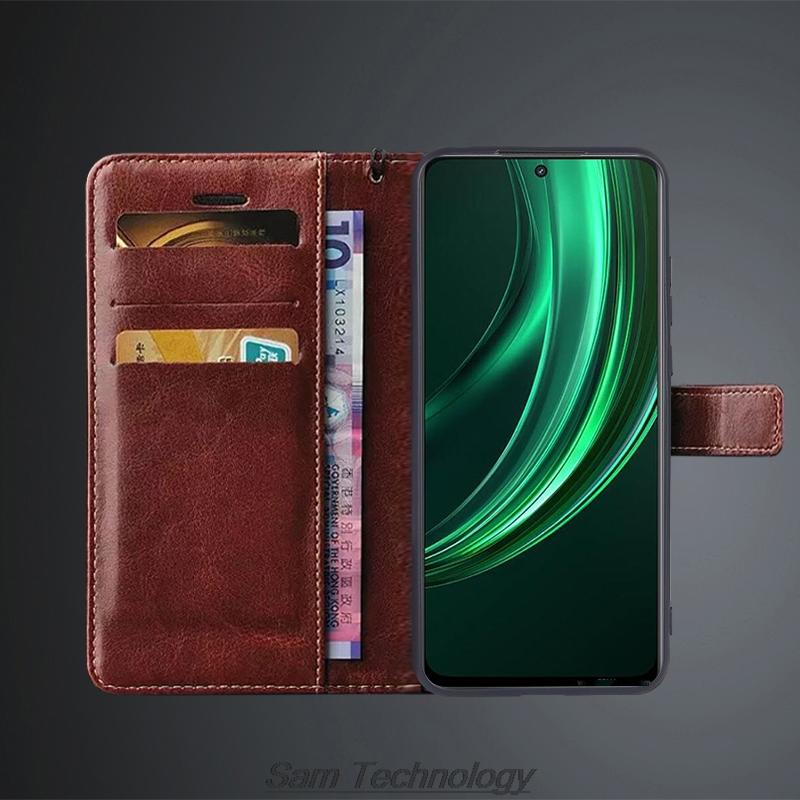 Чехол-книжка с держателем для карт для OPPO Realme 13 5G / Realme13 5G из искусственной кожи, ретро кошелек, чехол для телефона, бизнес-фундас, коке