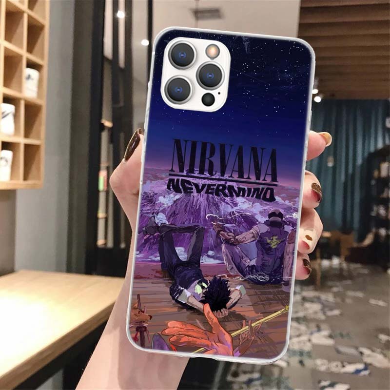 Ретро Певец Курт Кобейн Мягкий Чехол Для Телефона Для iPhone 17 Air 16 16E 15 14 Plus 13 Mini 12 11 Pro Max X XR XS 7 8 + SE 2020 Узор