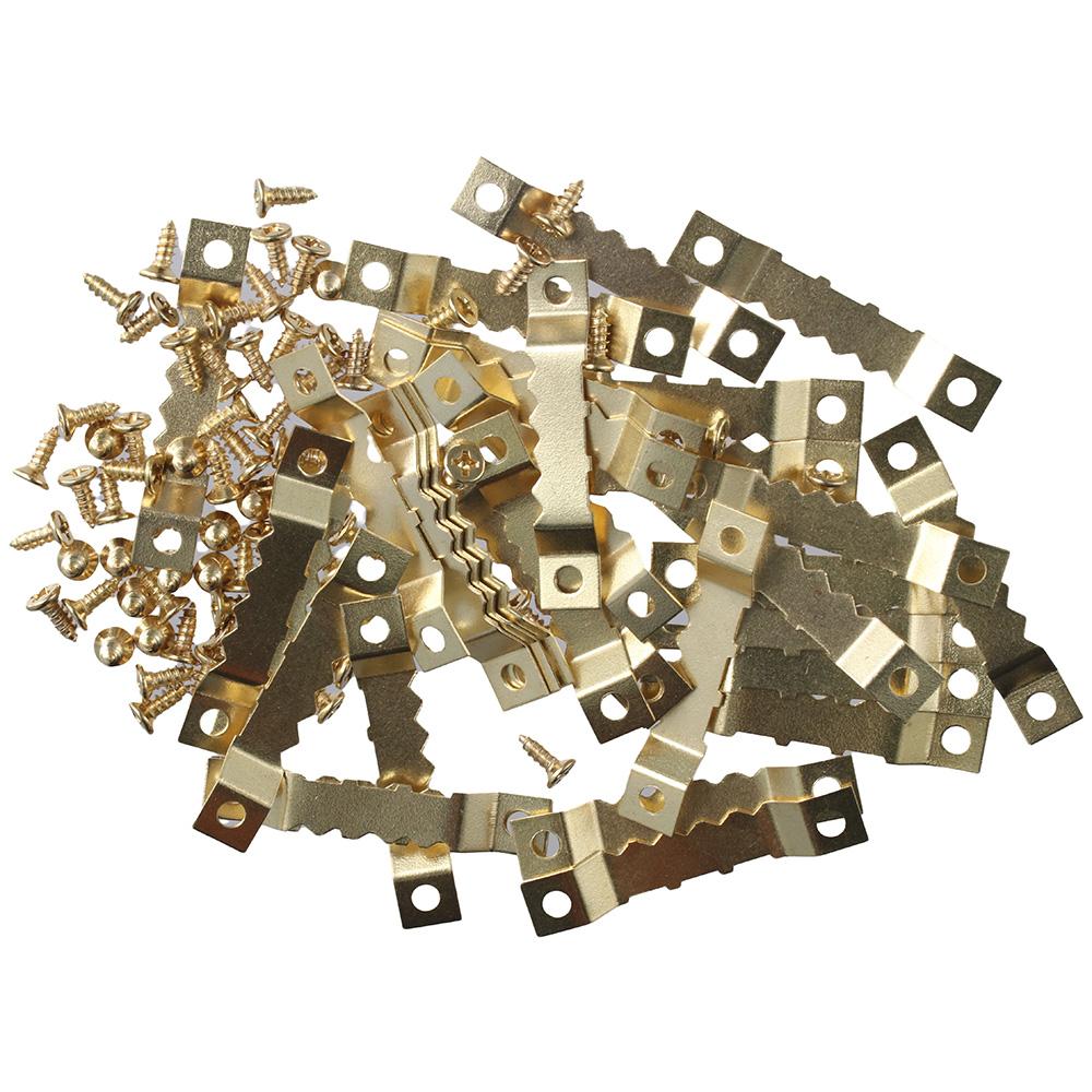 Small Sawtooth Frame Hanger with Screws Hanging Hook Picture Hangers  for Artwork, Paintings, Clock