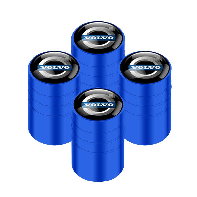 For Volvo 4pcs Car Wheel Tire Valve Caps Dust Accessories For Volvo XC40 XC90 V40 V90 V60 XC60 S80 S60 S90 C40 V70 XC70 C30 C70