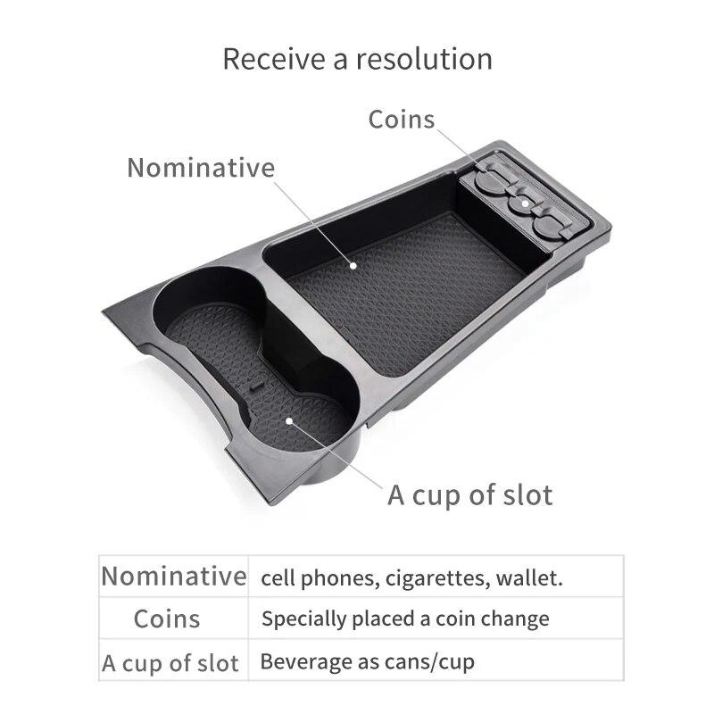 Для Toyota Prius 30 XW30 2010 2011 2012-2015 ящик для хранения под центральной консолью, внутренний органайзер, лоток, автоаксессуары