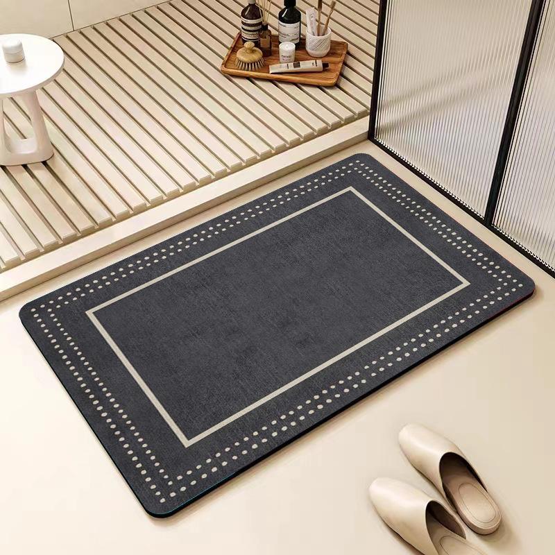 Nordic Simple Diatom Mud Напольный коврик для туалета, ванной комнаты, противоскользящий коврик, впитывающий коврик для двери ванной комнаты