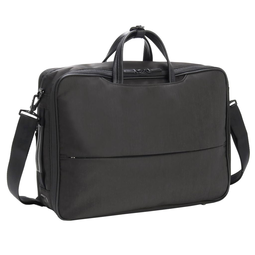 Бизнес-совместимый с размером дюймов B4, прочный водоотталкивающий тефлоновый деловой рюкзак, черный [Ace Gene], 3-сторонняя сумка, 15,6 шт., [устойчивый к пятнам,