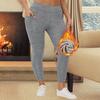 Plus Size 1XL-5XL Women's Warm High Waist Pants Elasticity Casual Leggings with Pockets Gym Workout Pants