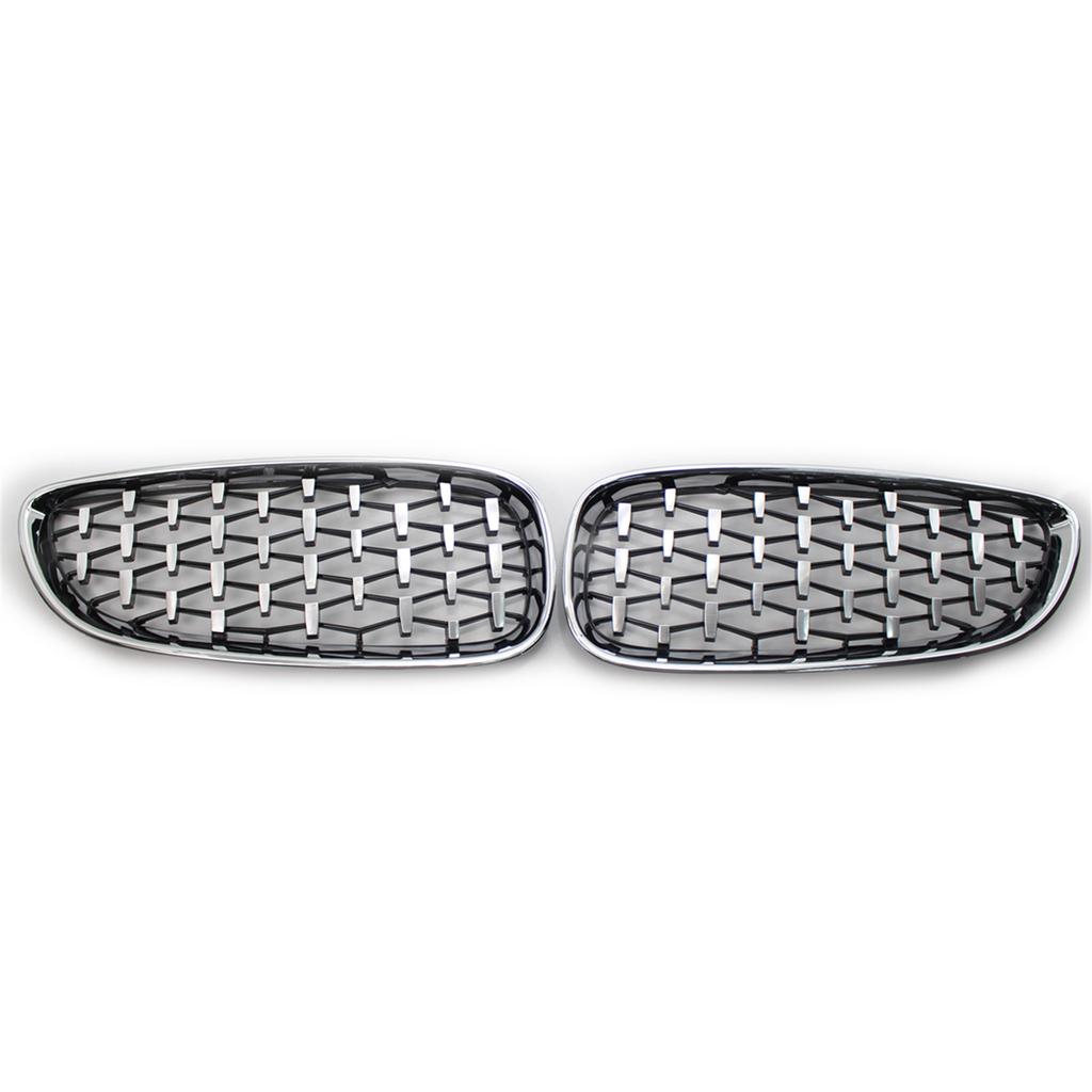 1 Pair Car Front Bumper Diamond Style Kidney Grille Replacement Racing Grilles Car Styling Accessories For BMW E89 Z4