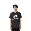 Adidas T Shirts Men's Black Crew Neck Moderate Straight Fit GN7265