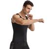 Men Zipper Sauna Sweat Vest, Tummy Control Workout Tank Top Plus Size Gym Body Shaper
