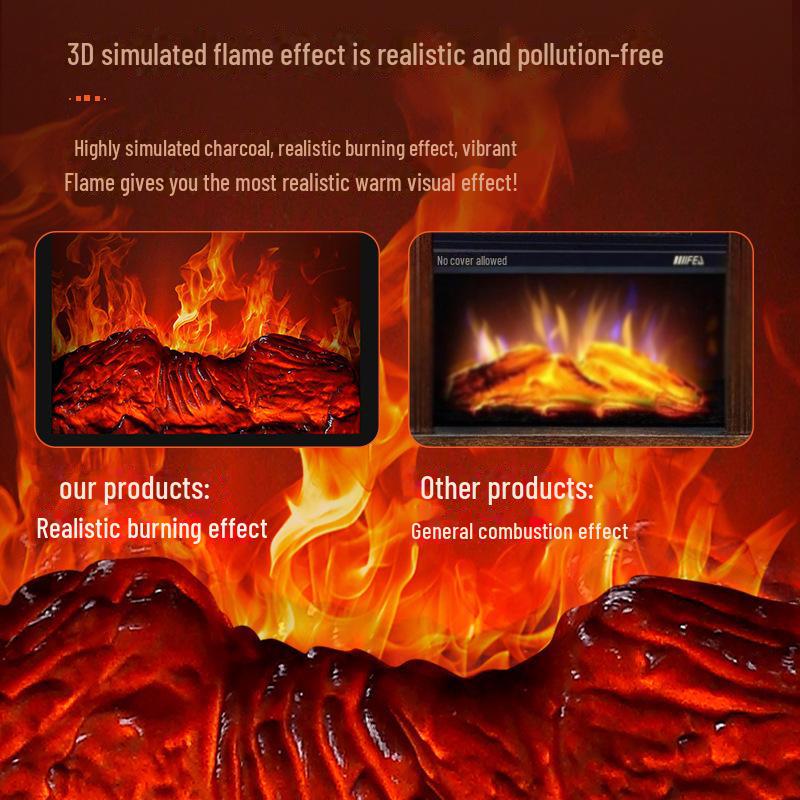 Электрический настольный обогреватель Camel с имитацией пламени