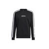 Contrast Stripe Logo Crew Neck Sweatshirt Men Sweatshirt Black GN5122