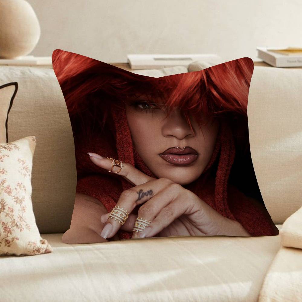 Famous Singer Rihanna Pop Music Personalized Pillow Cover Kids Bedroom Wild Party Decor Pillowcase kid Birthday shower Gift