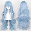 Профессиональные парики Rei, аниме EVA, косплей, синтетические длинные волнистые синие термостойкие волосы, парик для повседневной вечеринки