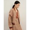 Jiu Zi Anna Kou Stand-Collar Tweed Jacket
