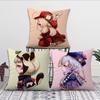 Game Genshin Impact cute a cushion cover Pillow Cover Decoration Room Home Sofa living Office Car Nordic Simplicity