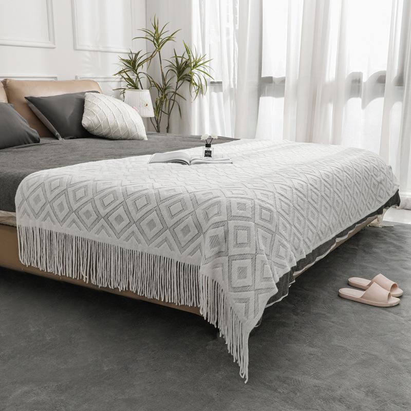 31 тип шерстяных одеял Nordic Diamond Knitted, одеяла для изголовья кровати, одеяла для дивана, декоративные одеяла, декоративные одеяла для домашнего кондиционирования