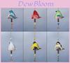 Музыка ветра в виде птицы, садовый декор из смолы, тема "Весна", для патио и наружного украшения