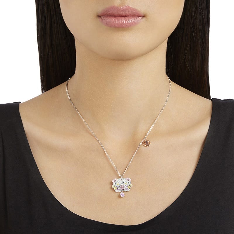 Swarovski Hello Kitty Necklaces Women's Silver 5192748