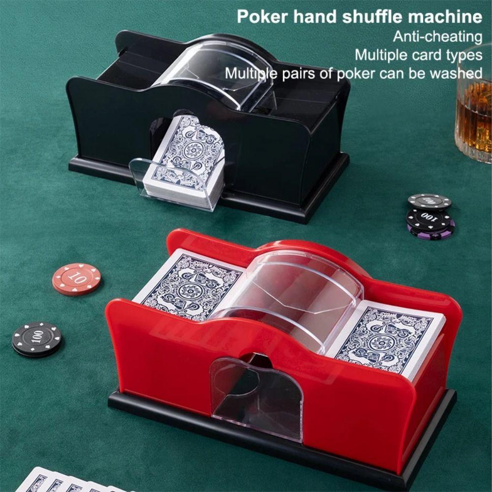 Anti-Cheat Mechanism Poker Card Shuffler with Handle Card Shuffler Mixer Board Games