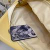 Japanese Cute Transparent Canvas Itabag Girls One Shoulder Bag Student Personality Crossbody Bag with Badge Doll Ita Bag