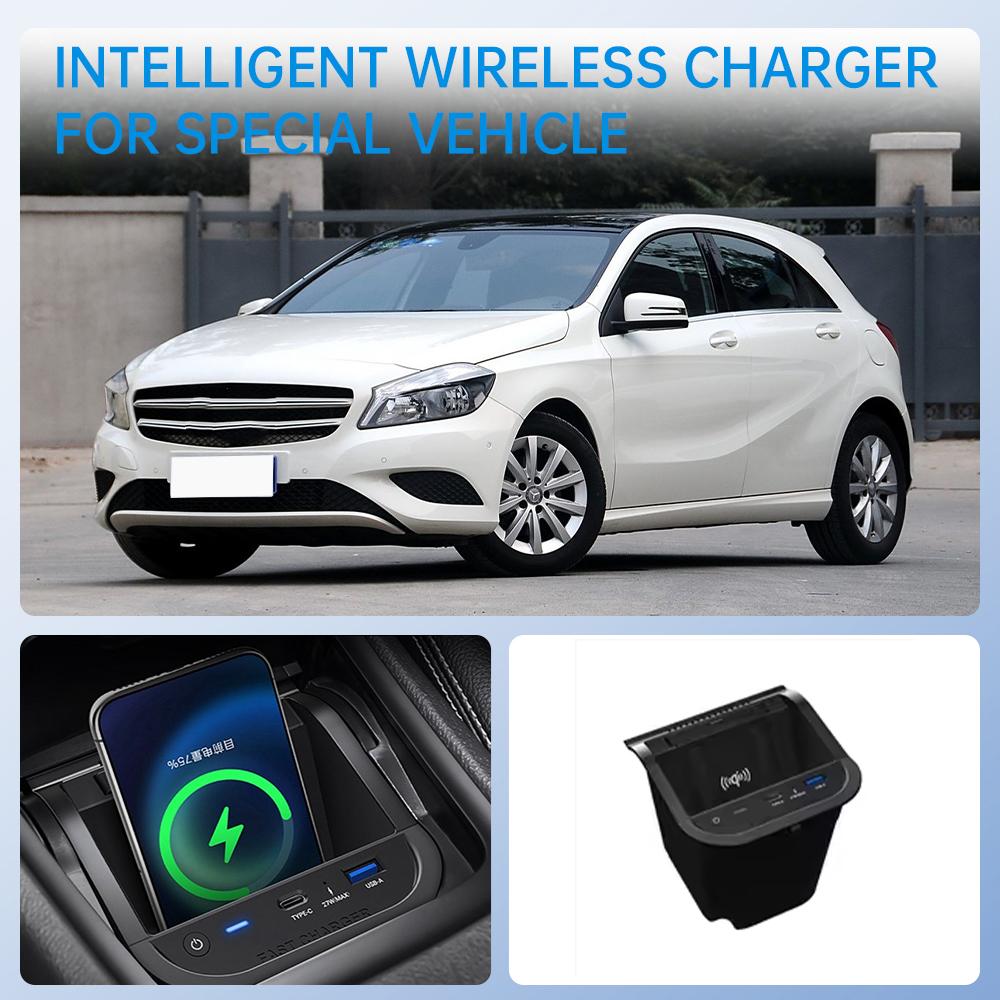 Wireless Car Charger for Mercedes Benz a Class W176 2013-2018 GLA Class 2013-2019 B Class 2011-2019 - Car Accessories