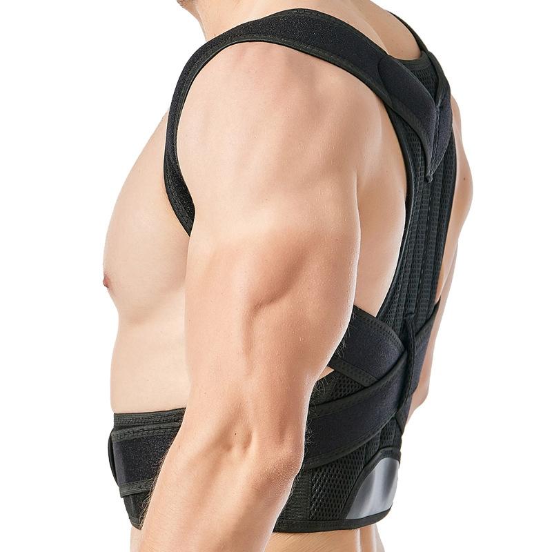 Мужской регулируемый корсет для спины, корректор осанки, поддерживающий плечевой ремень, корректор осанки для здоровья тела, прямой плечевой корсет, правильный ремень