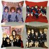 Классическое аниме K-ON! Мягкая и легко стирающаяся наволочка для подушки – универсальная, подходит для дивана, кровати, путешествий и офиса.