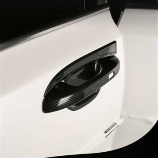 Carbon Fiber Exterior Door Handle Bowl Cover Trim For KIA Sorento 2021 2022 2023