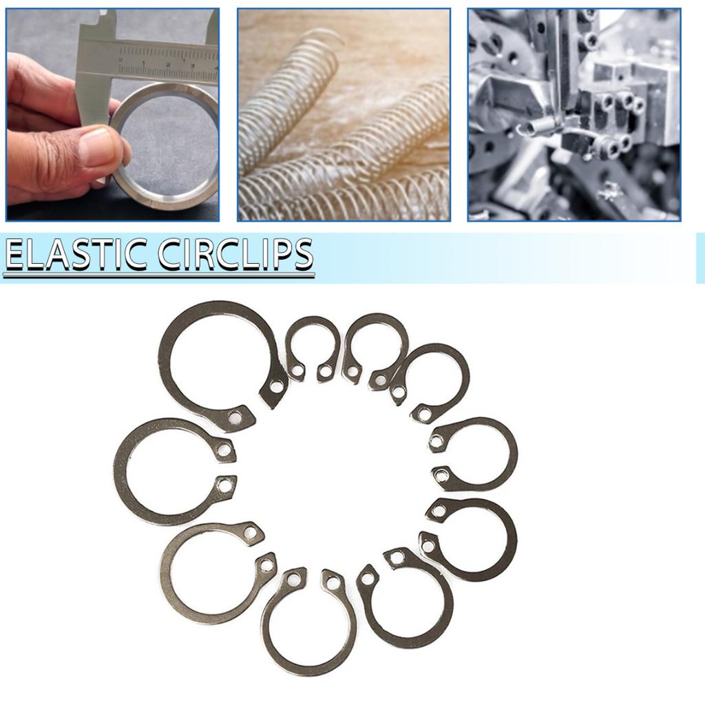 Новинка, 100 шт., комплект внешних стопорных колец из нержавеющей стали 304, 8-18 мм
