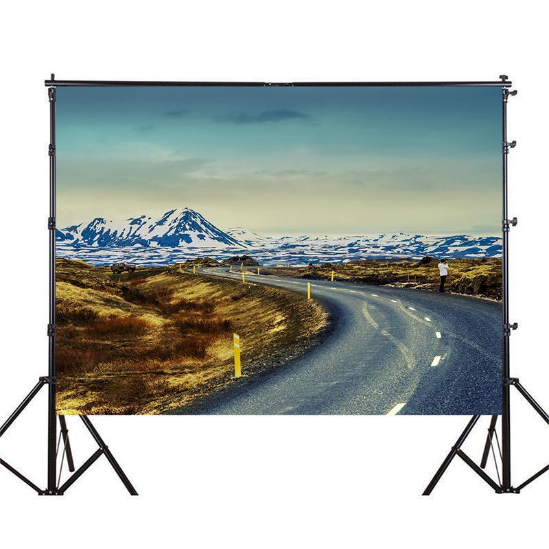Фон для фотосъемки дорожной сцены для мероприятий, для помещений/улицы, фон для вечеринки, настенный гобелен, фон для прямой трансляции