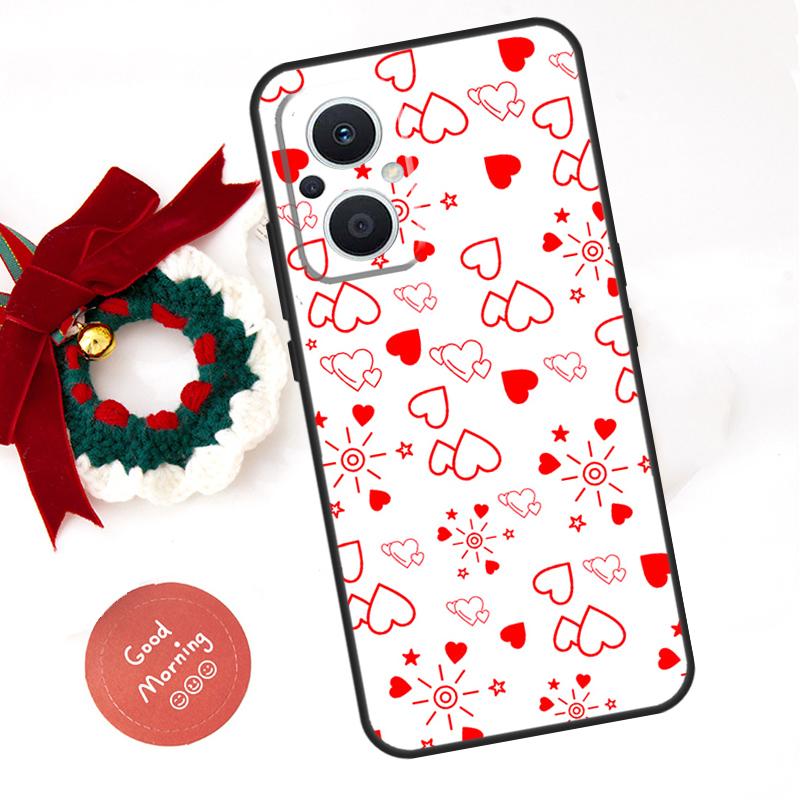 Чехол-сердечко Мультяшные Девочки Для OPPO Reno 8 Lite 10 11 12 13 14 Pro 11F 12F 13F 14F OPPO Find X8 X5 X6 X9 Pro Чехол