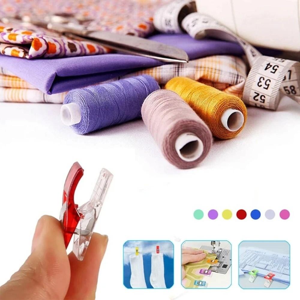 30PCS Assorted Colors Sewing Clips Plastic Crocheting Clips Mini Knitting Clips Crafting Tools