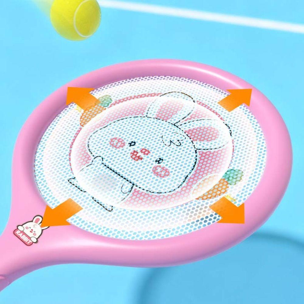 Portable Badminton Tennis Set Anti-slip Badminton Children’s Toys Plastic Rackets with Ball  Kids