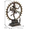 Новая бронзовая отделка, статуя танцующего Господа Шивы Натараджи, декоративный идол для дома, офиса, студий йоги, мест для медитации