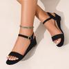 Новые летние женские сандалии Модные открытый носок танкетка Повседневная обувь Женские большого размера Тапочки на танкетке Высокий каблук Сандалии Открытый носок Женские 35-42