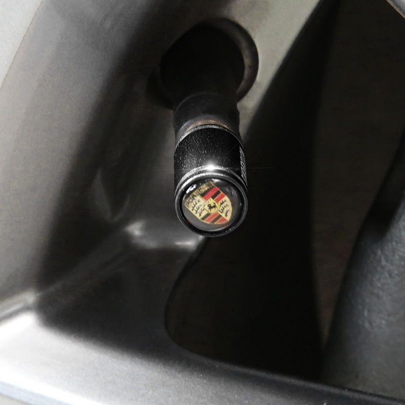 4 шт. Колпачки для клапанов колес автомобиля из алюминиевого сплава, Крышки штоков шин для Porsche Panamera Macan 911 718 Taycan Boxster Cayman 918 Pajun