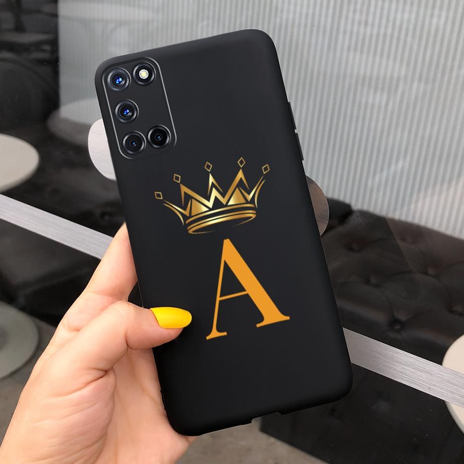 Чехол для Oppo A52 A72 A92 Милая Корона Буквы Чехол Мягкий Силиконовый Чехол для Телефона Для Oppo A72 A 72 92 OppoA52 OppoA72 Задняя Крышка Capa