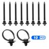 10PCS Car Cable Fastening Ties Nylon Black Car Auto Cable Strap Push Mount Wire Tie Retainer Clip Clamp