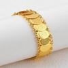 Plating Gold Money Coin Bracelet Copper Jewelry Luxury Chain Bracelet