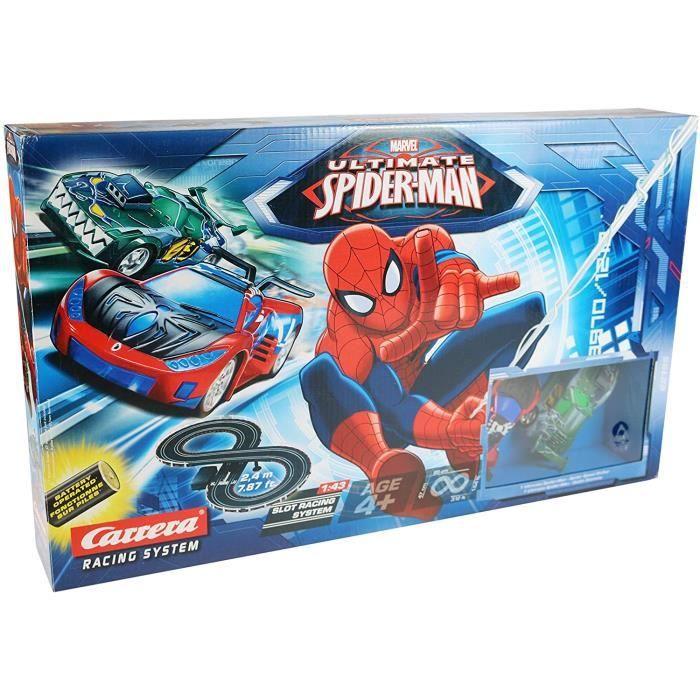 Slot Racing - Carrera - Marvel Ultimate Spider-Man 1:43 - 2.4m Track Set - Pour Enfants - Mixte