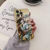 Чехол для телефона Аниме G-Gintama Роскошный Тонкий Золотой Чехол Для IPhone 17 Air 16 15 14 Plus 13 11 12 Pro Max Гальваническое Покрытие
