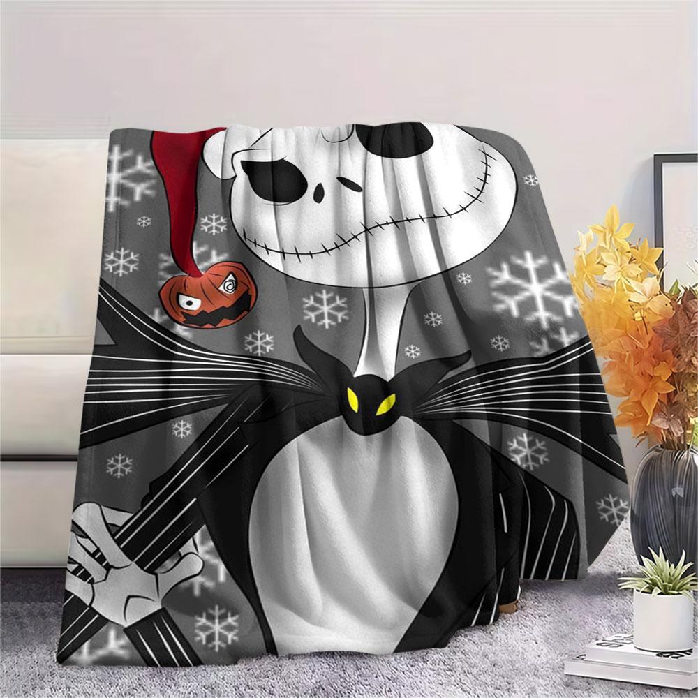 Nightmare Before Christmas printing Flannel Blanket Bedroom Sofa Camping Warm blanket Gifts for family and friends-MJ009