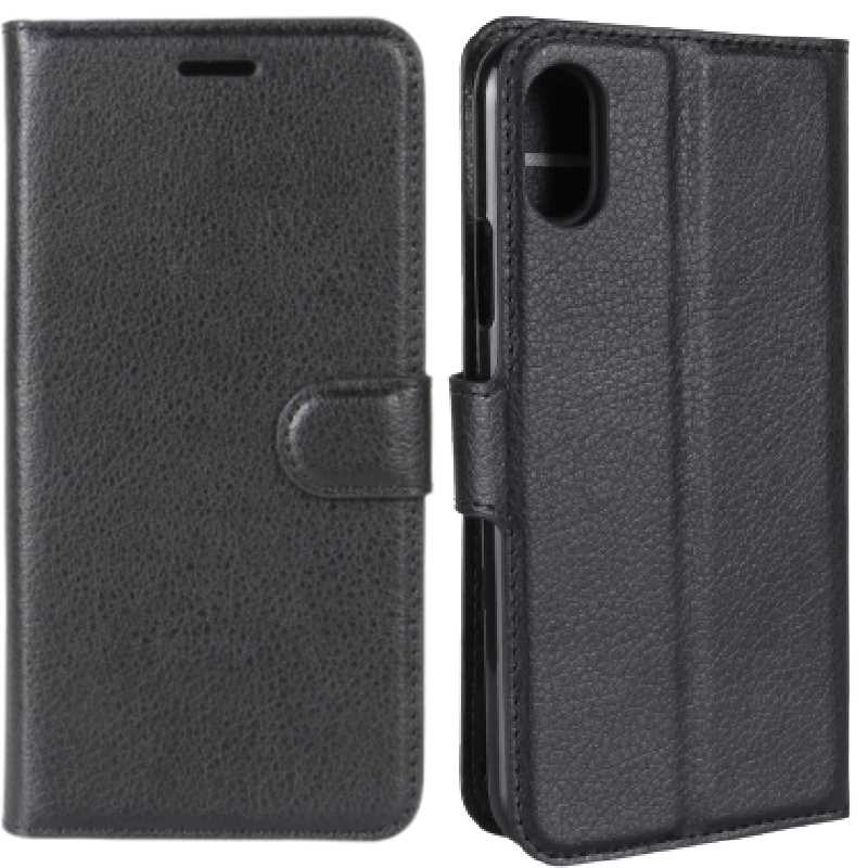 Litchi Iphone X/Xs Czarny