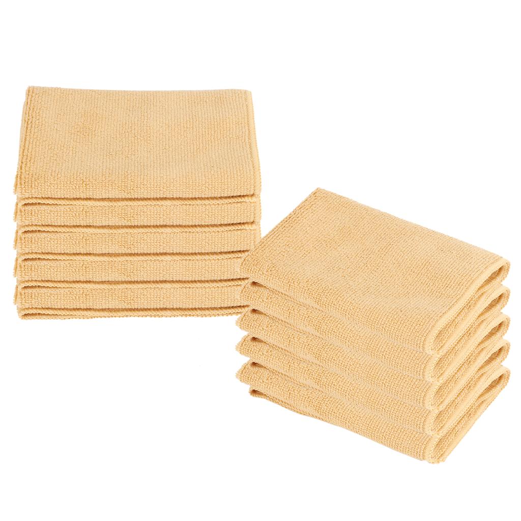 10 шт 30 x 30 см Полотенце из микрофибры Сильно впитывающее воду Быстросохнущее Мягкое полотенце (хаки)