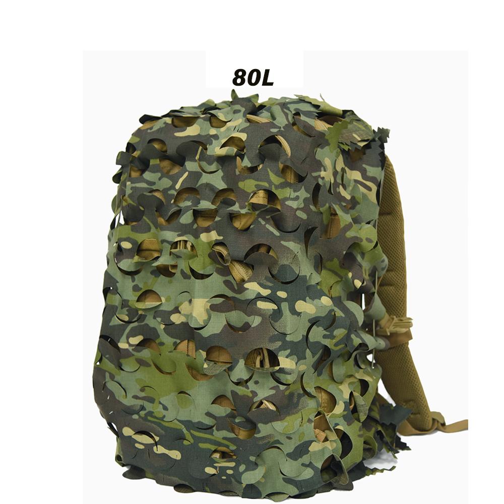 3D камуфляжный сетчатый чехол для рюкзака 60L 80L, камуфляжный чехол для охотничьего рюкзака с лазерной резкой, пейнтбольный десантник, охотничьи аксессуары
