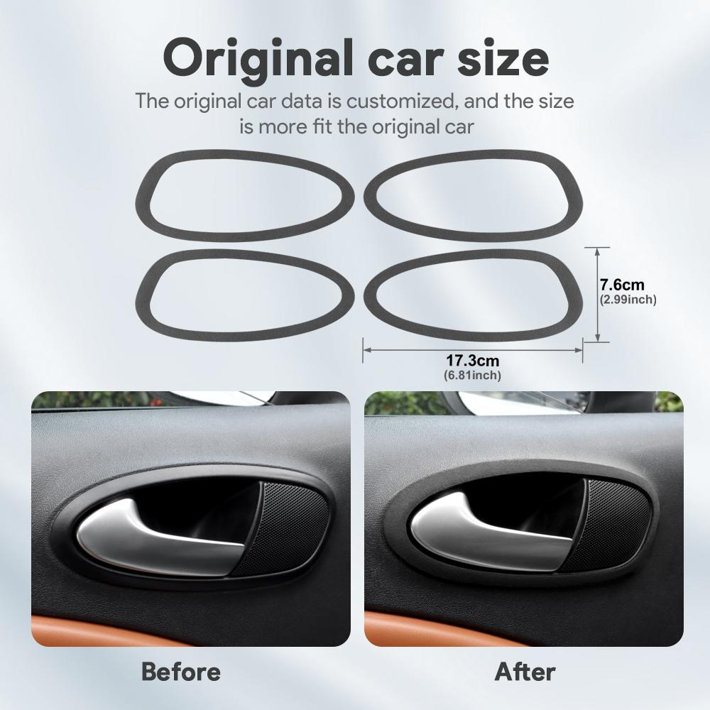BEV1 Top Suede Trim Sticker For Seat Leon 2005 2006 2007 2008 2009 2010 2011 2012 LHD RHD Car Door Handle Switch Interior Accessories