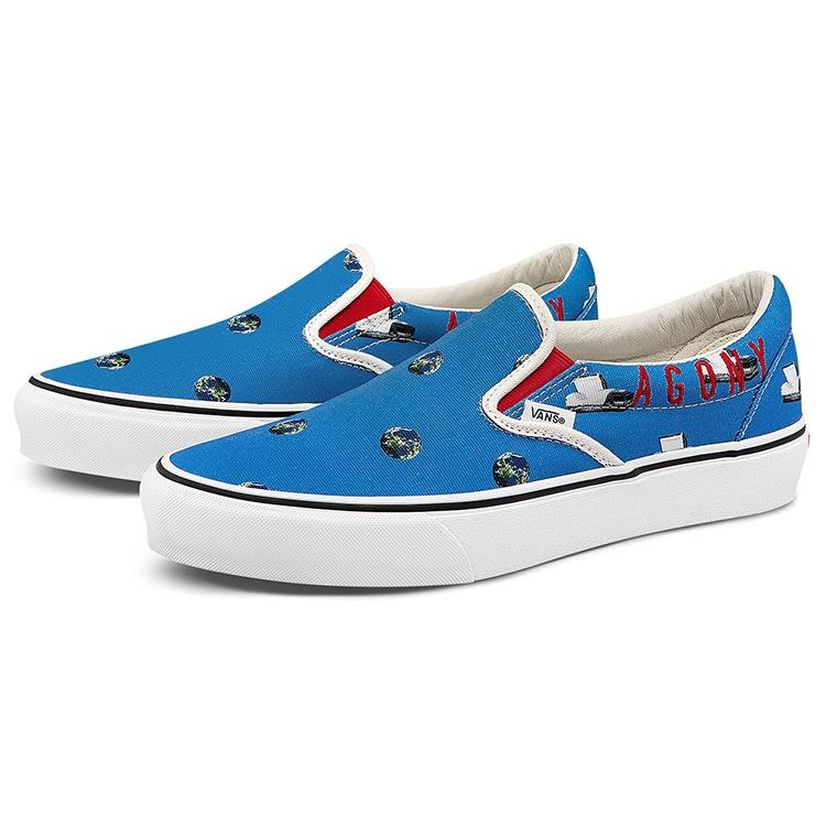 Vans Cali Thornhill Dewitt x Vault Classic Slip-On LX 'Blue Crisis Actor' Men's VN0A3QXY61H